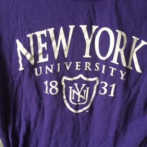 New York university t-shirt